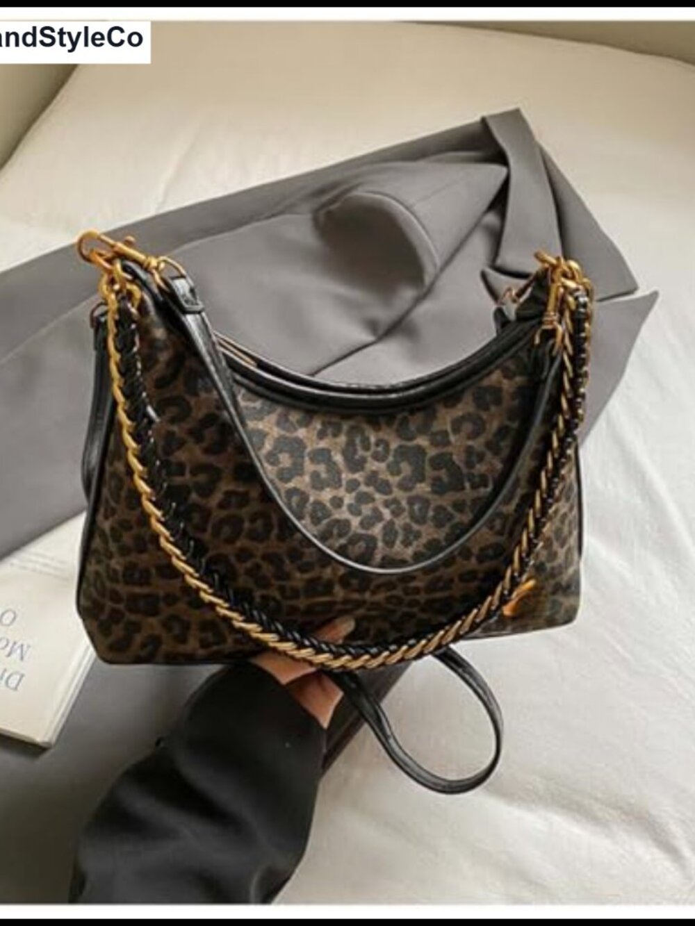 Leopard Print Crossbody Bag Purse for Women Trendy Travel Purse - Picture 2 of 6